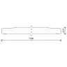 Гіпсокартон Norgips S Acoustic 2600x1200x12,5 мм вид A