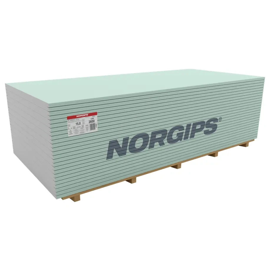 Гіпсокартон Norgips S GKFI 2600x1200x15 мм вид DFH2