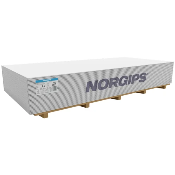 Гіпсокартон Norgips S GKB Norflex 2600x1200x6,5 мм вид A