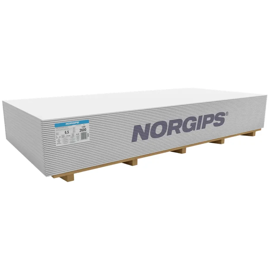 Гіпсокартон Norgips S GKB Norflex 2600x1200x6,5 мм вид A