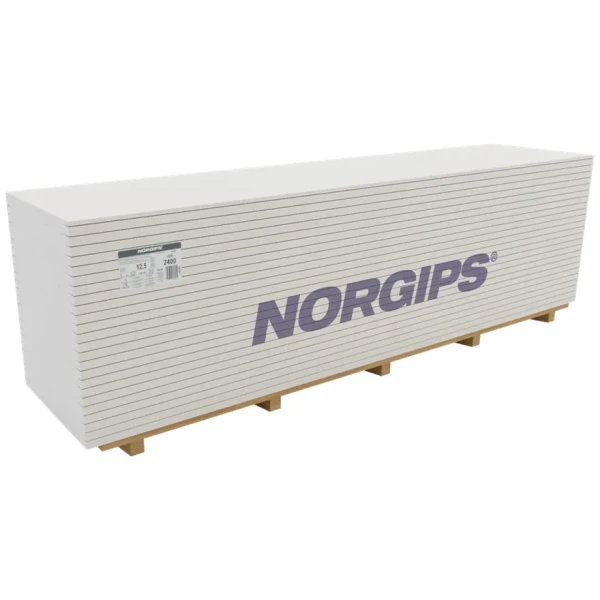 Гіпсокартон Norgips KP 2400x600x12,5 мм вид DFIR