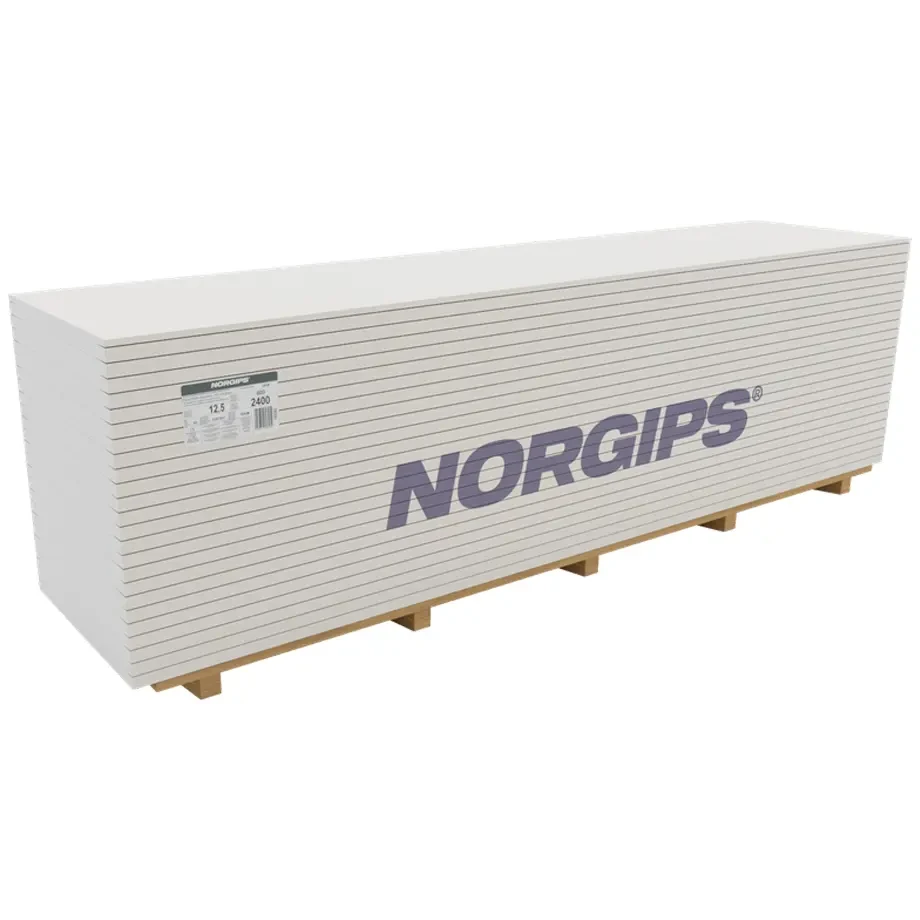 Гіпсокартон Norgips KP 2400x600x12,5 мм вид DFIR
